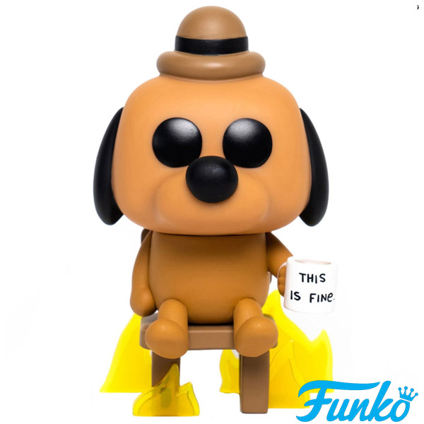 Funko POP #56 This is Fine Dog - This is Fine Dog Exclusive Figure